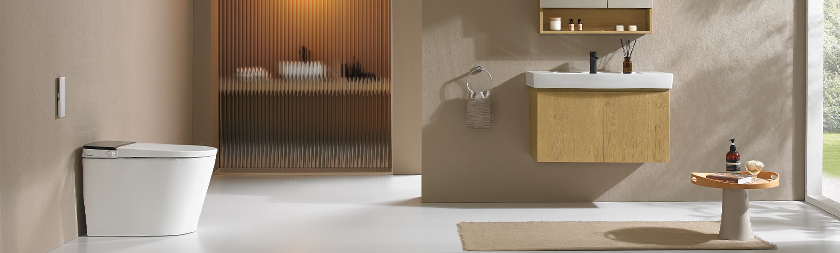 KARAT 衛浴空間：智能馬桶、浴櫃與面盆